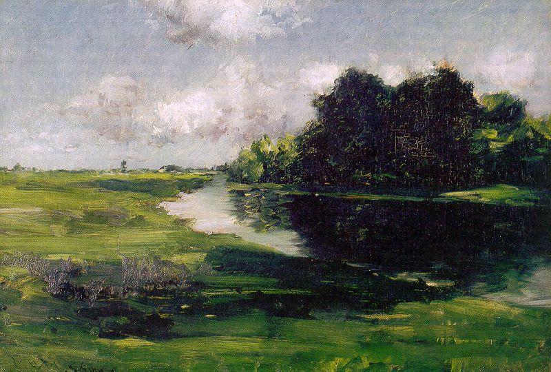 Chase, William Merritt Long Island Landscape after a Shower of Rain France oil painting art